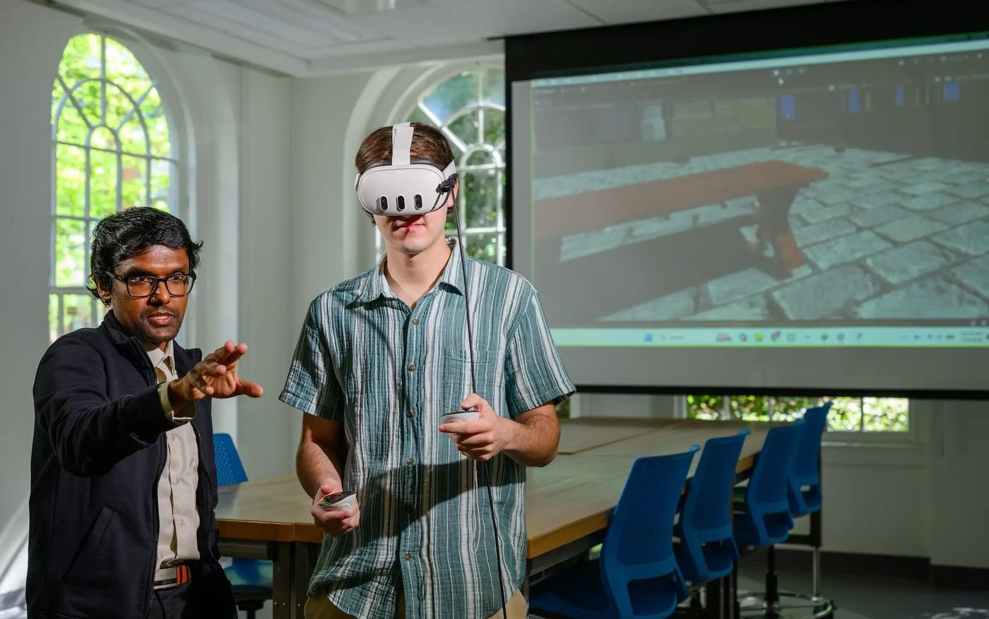 Guiding a student through a VR experience